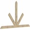 Ekena Millwork Saratoga Rough Sawn Timber Gable Bracket, Douglas Fir, 108"W x 68"H x 2"D x 6"F, 15/12 Pitch GBW108X68X0206SAR00RDF - alternate 4